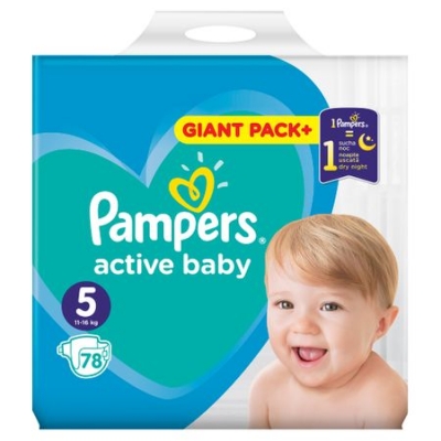 Памперс - pampers active baby gpp 5 78 бр